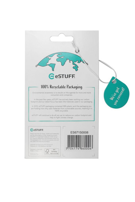 eSTUFF Coque magnétique en silicone compatible MagSafe et Qi pour iPhone 14 Pro Max - Noir