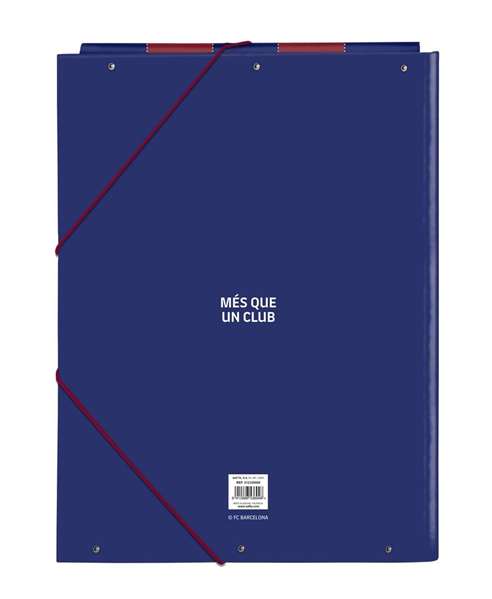 Safta - Carpeta folio 3 solapas F.C. Barcelona 1ª Equip. 23/24 - Dossier format A4 3 rabats FC Barcelone, équipe 1ère 2023-2024, 26 x 33,5 x 2,5 cm, Polyester 600D