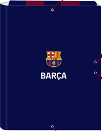 Safta - Carpeta folio 3 solapas F.C. Barcelona 1ª Equip. 23/24 - Dossier format A4 3 rabats FC Barcelone, équipe 1ère 2023-2024, 26 x 33,5 x 2,5 cm, Polyester 600D