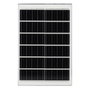 Lampadaire solaire LED 100W 5000K avec panneau 6V 25W et batterie 20Ah