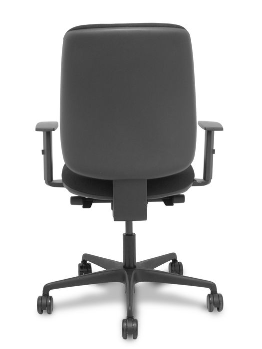 Chaise Alares Synchrone/Traslack Tissu Noir Base en nylon noir Accoudoir 1D Sans appui-tête Roulettes 65mm nylon