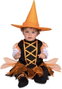 My Other Me Brujita naranjita - Déguisement bébé chapeau et combinaison - 1 à 2 ans - Langues : espagnol, anglais, français, italien, portugais, allemand