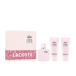 Lacoste L.12.12 Rose - Coffret Parfum Femme avec Eau de Parfum et Gel Douche (3 pièces)