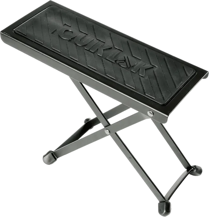 QUIKLOK Repose-pieds pour Guitare Métal Noir Pliable Réglable