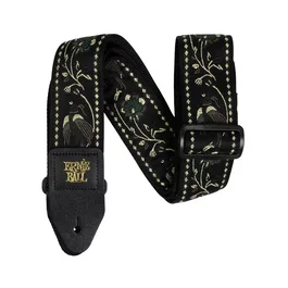 Ernie Ball Sangle Jacquard Black Pleasant Pheasant pour Guitare et Basse