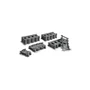 LEGO 60205 City Rail Pack - Ensemble de rails flexibles, droits et courbes pour trains LEGO City
