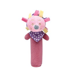 Tachan Claki Peluche Interactive Érizo - Collection Baby Rabbit - Son et Couleurs Douces - Facile à Nettoyer - Langues: Anglais, Français, Allemand, Italien, Portugais, Espagnol