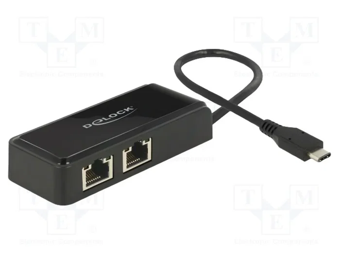 DELOCK Adaptateur USB vers Ethernet USB-C Noir DELOCK Adaptateur USB vers Ethernet USB-C Noir