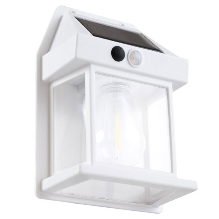 Asalite Applique Solaire LED 3W 3000K 100Lm avec Capteur PIR - Blanc