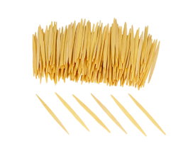 Innspiro Bâtonnets plats en bois jaune 65mm, 250 unités