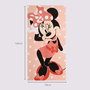 Serviette de plage Minnie Mouse 70 x 140 cm Corail