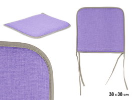 GIFTDECOR Coussin de chaise 38x38cm Lila