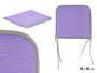 GIFTDECOR Coussin de chaise 38x38cm Lila
