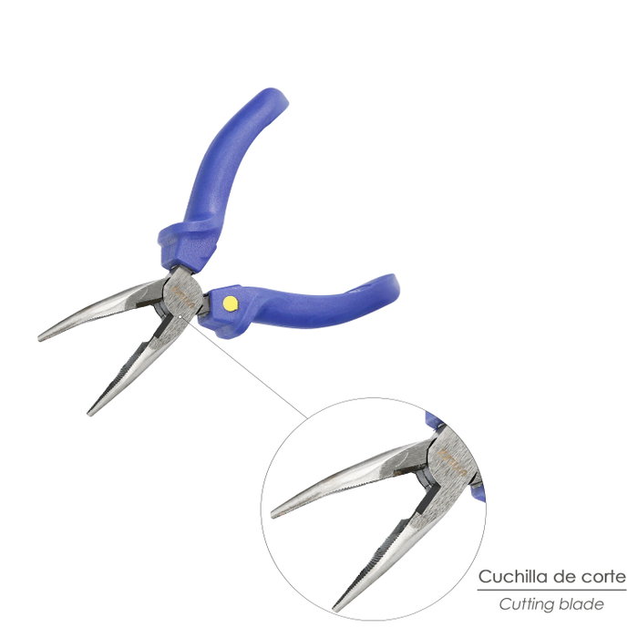 UTILEX Pince à bec coudé 150 mm UTILEX Pince à bec coudé 150 mm