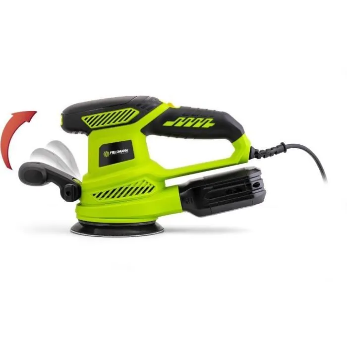 Fieldmann Ponceuse à feuilles FDEB 200451-E 450 W, surface 125 mm, vitesse 6000-13000 tr/min, poignée ergonomique, sac à poussière