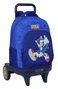 Safta Mochila Evol Ext Sonic - Sac à dos grande capacité avec roues, compact, 33 x 45 x 22 cm, pour enfant à partir de 36 mois
