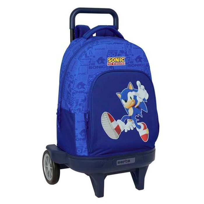 Safta Cartable Sonic Bleu avec Roues 33 x 45 x 22 cm Safta Cartable Sonic Bleu avec Roues 33 x 45 x 22 cm