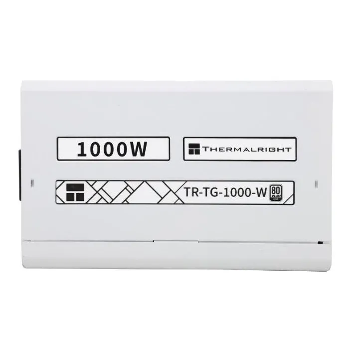 Thermalright TG1000 Alimentation PC 1000W ATX3.0 80+ Gold Full Modulaire Blanc avec Connecteur PCI-E 5.0 12VHPWR 16-Pin