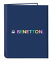 Benetton Classeur Folio 4 Anneaux Mixtes "Cool" 26,5x33x4cm, pour 3 ans