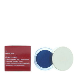 Clarins Ombre Matte Fard à Paupières Crème 21 Bleu Cobalt 7 g - Fard à Paupières en Crème Mat pour Femmes