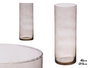 GIFTDECOR Vase Cylindrique en Verre Gris 41cm