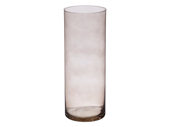 GIFTDECOR Vase Cylindrique en Verre Gris 41cm