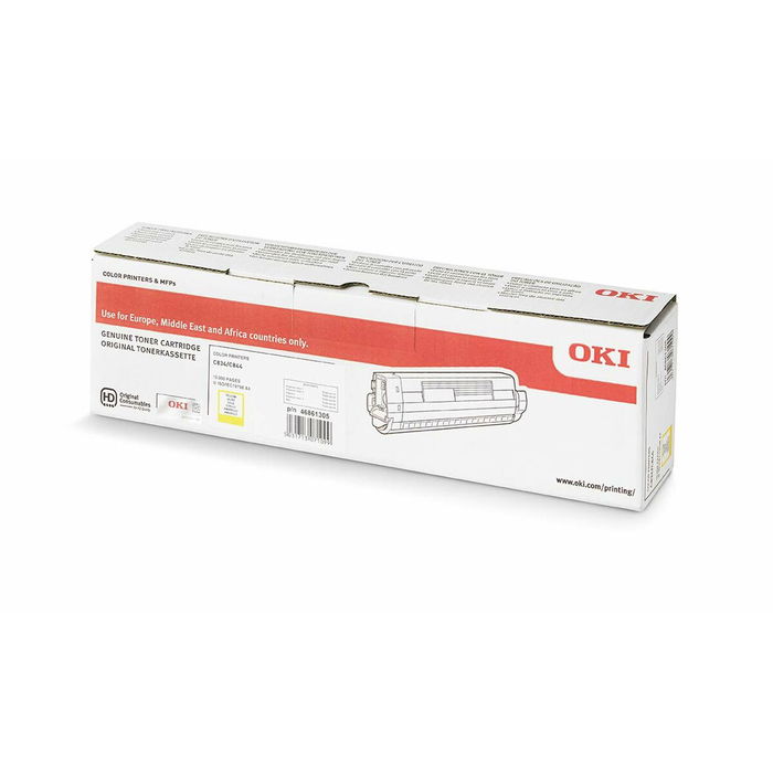 OKI Toner 46861305 Jaune - Cartouche de toner compatible pour imprimante OKI OKI Toner 46861305 Jaune - Cartouche de toner compatible pour imprimante OKI