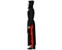 Costume d'assassin homme adulto avec masque blanc et tunique noire - Taille XL - Pour Halloween et escape rooms