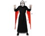 Costume d'assassin homme adulto avec masque blanc et tunique noire - Taille XL - Pour Halloween et escape rooms
