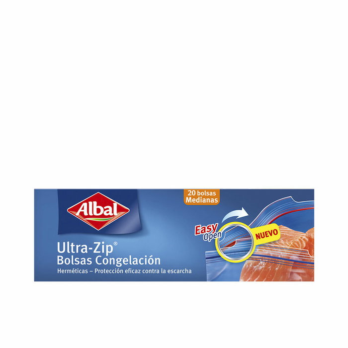 Albal Sacs de congélation hermétiques Ultra-Zip Moyens 20 unités Albal Sacs de congélation hermétiques Ultra-Zip Moyens 20 unités