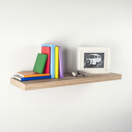 Fepre Étagère avec fixation invisible 80 x 25 cm Chêne