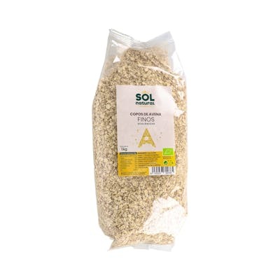 Solnatural Flocons d'Avoine Fins Complets 1kg Bio - Aliment Vegan Solnatural Flocons d'Avoine Fins Complets 1kg Bio - Aliment Vegan