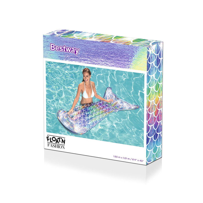 Bestway Matelas Gonflable Sirène Iridescente 193x101 cm Plage et Piscine 43413 Bestway Matelas Gonflable Sirène Iridescente 193x101 cm Plage et Piscine 43413