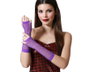 atosa Gant en résille violet pour déguisement gothique ou mystique