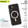 Muvit Coque Recycletek MagSafe pour iPhone 16 Plus Transparent