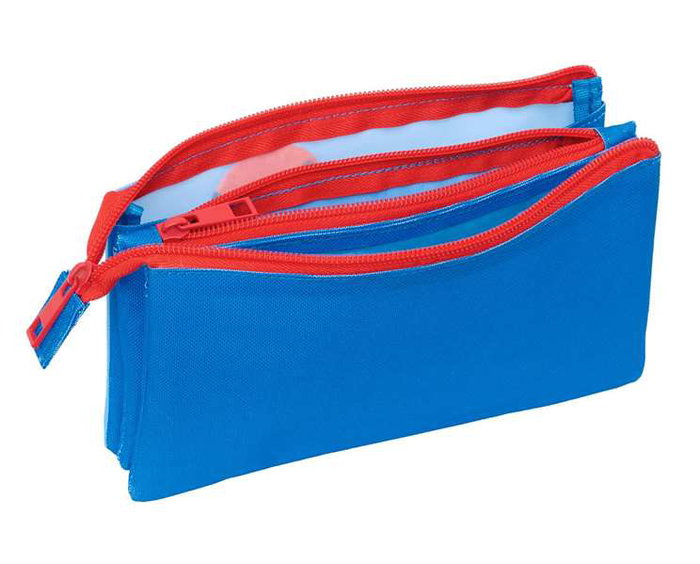 Safta Porta-tout triple Spidey, coffret de rangement pour enfant 22 x 12 x 3 cm - À partir de 3 ans