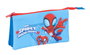 Safta Porta-tout triple Spidey, coffret de rangement pour enfant 22 x 12 x 3 cm - À partir de 3 ans