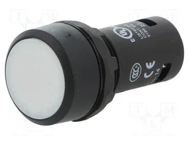 ABB CP1 Bouton-poussoir Blanc NO 22mm