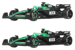 Mattel Hot Wheels Premium Pack de 2 Véhicules Formule 1 1/64 KICK Sauber Team