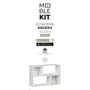 MobleKit Étagère Blanc Bois 85 x 30 x 59 cm