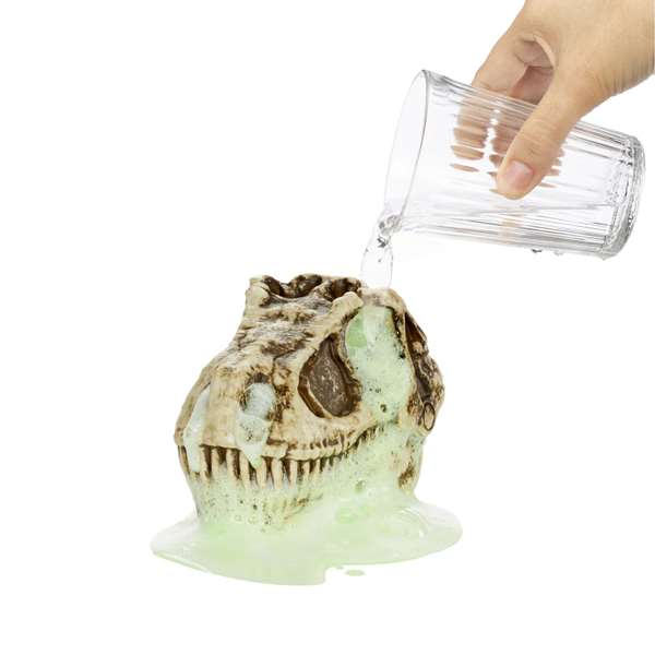 MGA - Dinosaurio GrossMos - Jouet de construction dinosaure avec mousse et slime - Trouve les pièces et construis ton dinosaure de 10 cm - Modèles assortis - À partir de 4 ans