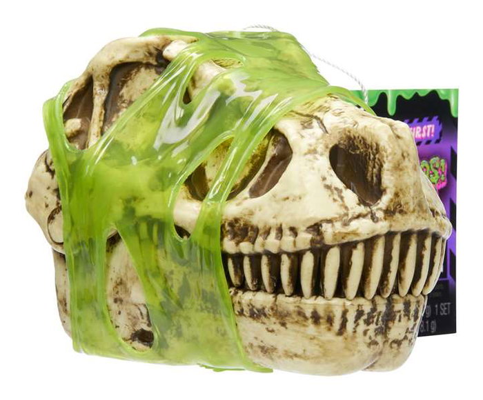 MGA - Dinosaurio GrossMos - Jouet de construction dinosaure avec mousse et slime - Trouve les pièces et construis ton dinosaure de 10 cm - Modèles assortis - À partir de 4 ans