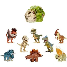 L.O.L. Surprise! GrossMos - Tête de dinosaure géante avec slime à ouvrir - Kit de 4 modèles de dinosaures miniatures à collectionner