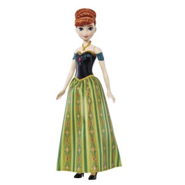 Mattel - Muñeca Musical Anna Jdx49 - Disney Frozen - Poupée interactive chantant en anglais, français, portugais, espagnol - +3 ans