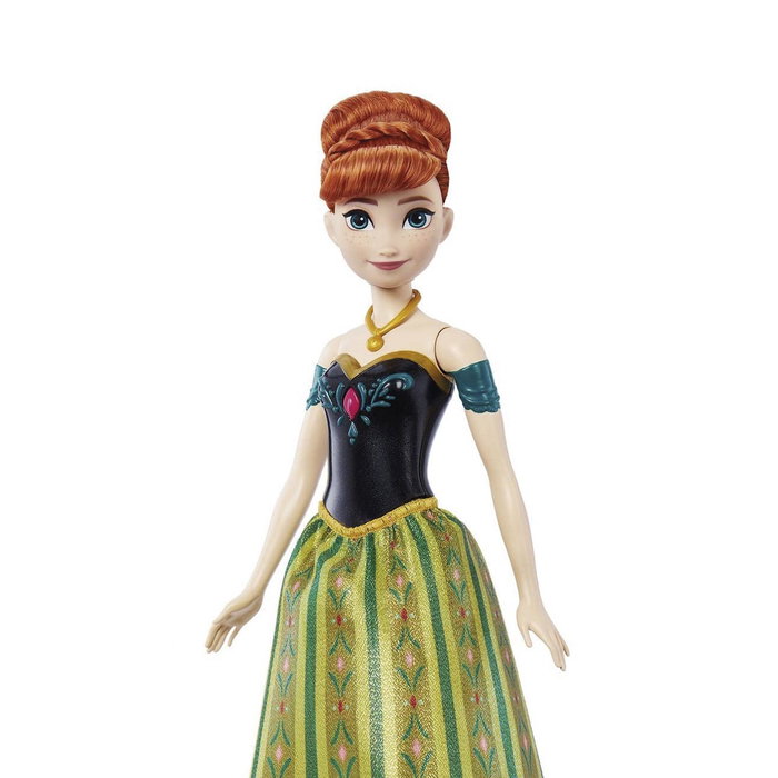 Mattel - Muñeca Musical Anna Jdx49 - Disney Frozen - Poupée interactive chantant en anglais, français, portugais, espagnol - +3 ans