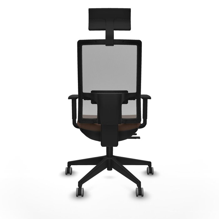 Chaise de Bureau avec Appui-tête Piqueras y Crespo 1D066G1 Brun foncé Chaise de Bureau avec Appui-tête Piqueras y Crespo 1D066G1 Brun foncé