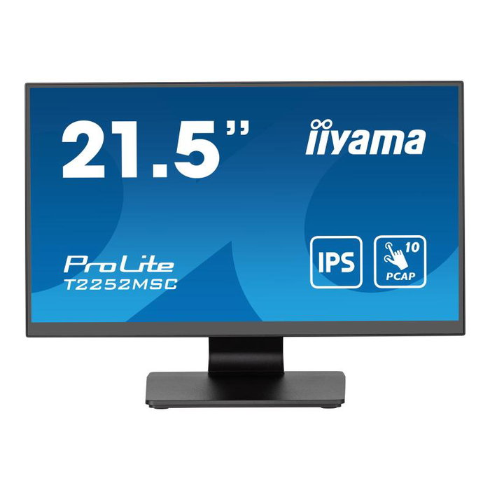 iiyama ProLite T2252MSC-B2AG - Écran Tactile 22" avec Haut-parleurs, HDMI, USB-C et VGA