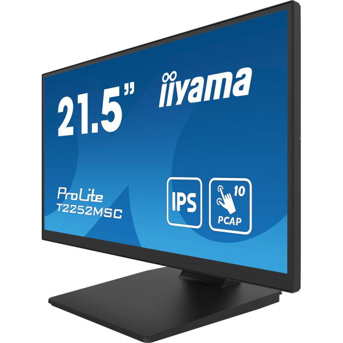iiyama ProLite T2252MSC-B2AG - Écran Tactile 22" avec Haut-parleurs, HDMI, USB-C et VGA