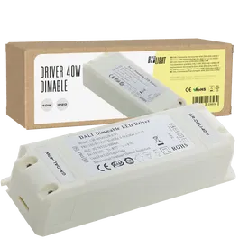 BX3 LIGHT Driver LED CM-40VADDR-EMI 40W 600 mA, Sortie 50-76 V DC, DALI, Classe II, avec Filtre EMI - pour éclairage technique