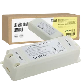 BX3 LIGHT Driver LED CM-40VADDR-EMI 40W 600 mA, Sortie 50-76 V DC, DALI, Classe II, avec Filtre EMI - pour éclairage technique